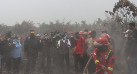 Menteri Kehutanan Tegaskan Penanganan Kebakaran Lahan di Jambi Harus Cepat dan Cegah Api Meluas